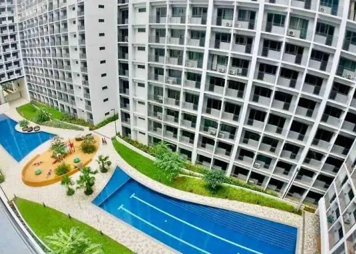 Apartment Mall Of Asia-p00l Fr0nt- New 1 Bedroom With Balc0ny At Sh0re2 *