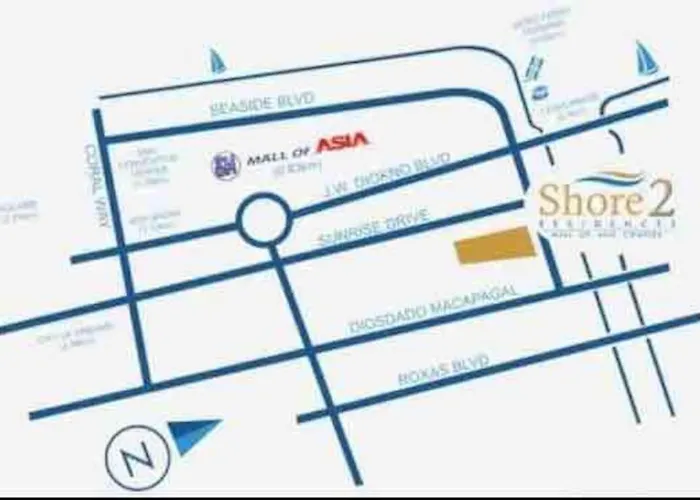 Mall Of Asia-p00l Fr0nt- New 1 Bedroom With Balc0ny At Sh0re2 Apartment