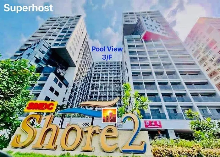 Mall Of Asia-p00l Fr0nt- New 1 Bedroom With Balc0ny At Sh0re2 *