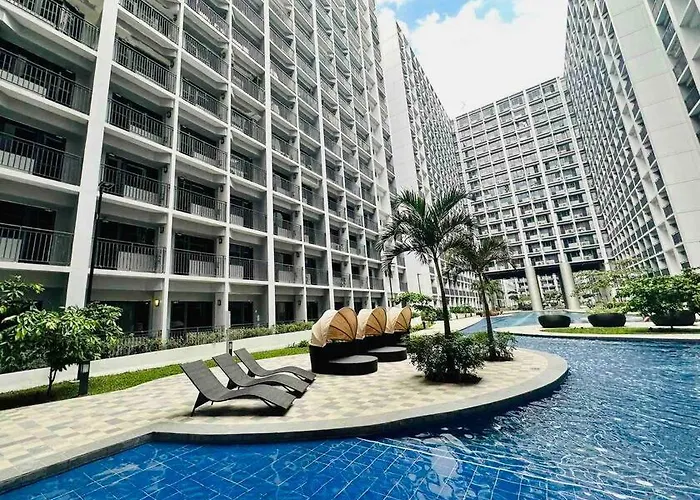 Mall Of Asia-p00l Fr0nt- New 1 Bedroom With Balc0ny At Sh0re2 Apartment Manila