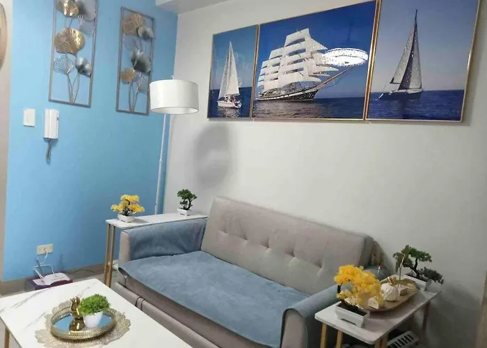 Apartment Mall Of Asia-p00l Fr0nt- New 1 Bedroom With Balc0ny At Sh0re2 *